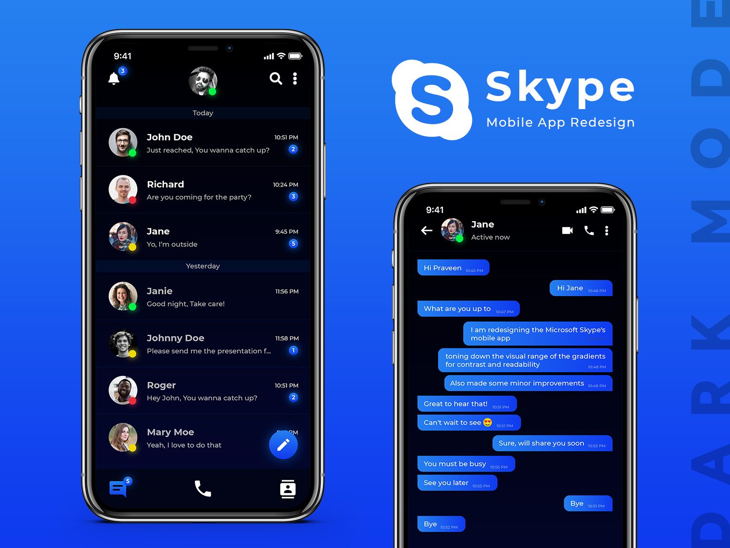 dark mode for skype on mac
